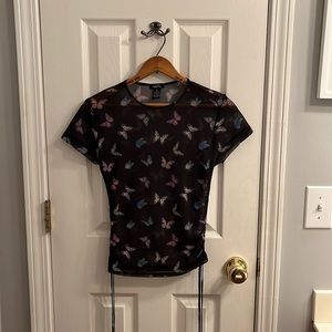 Mesh Butterfly Shirt